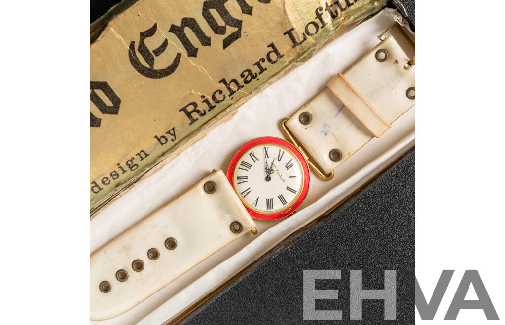 Vintage 1967 Old England an Original Design by Richard Loftus Pop Art Watch with Original Box