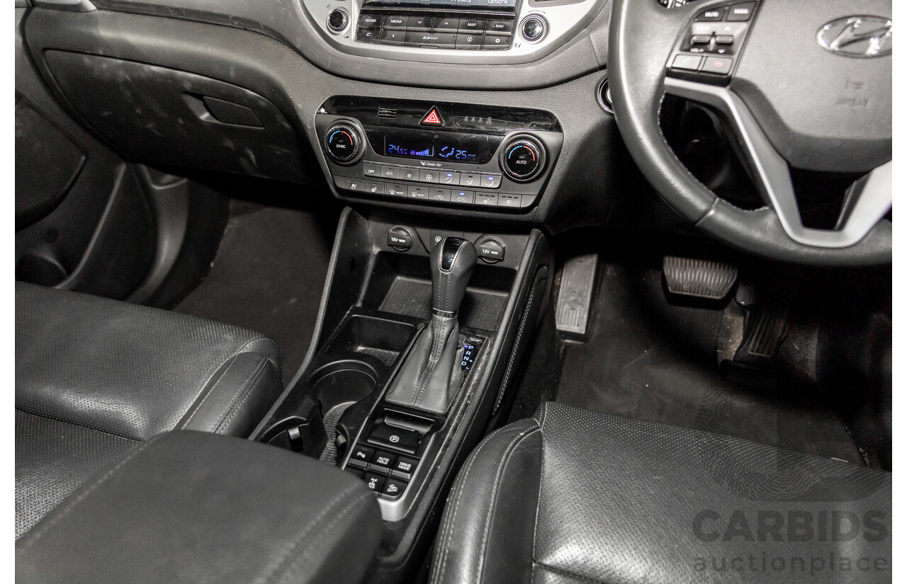 05/2016 Hyundai Tucson Highlander (AWD) TLE 4d Wagon Platinum Silver Metallic Turbo 1.6L