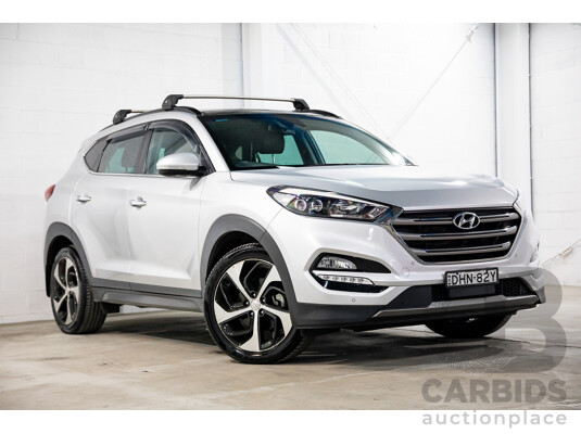 05/2016 Hyundai Tucson Highlander (AWD) TLE 4d Wagon Platinum Silver Metallic Turbo 1.6L