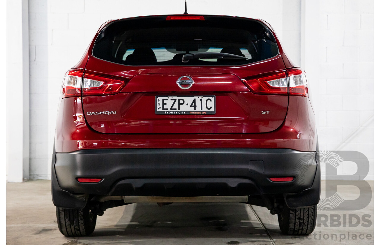 01/2016 Nissan Qashqai ST (FWD) J11 4d Wagon Magnetic Red Metallic 2.0L