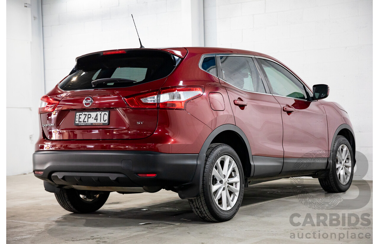 01/2016 Nissan Qashqai ST (FWD) J11 4d Wagon Magnetic Red Metallic 2.0L