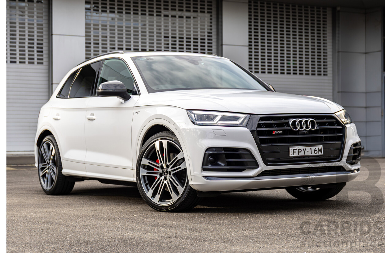 01/2018 Audi SQ5 3.0 TFSI Quattro (AWD) FY MY18 4d Wagon Ibis White Turbo V6 3.0L