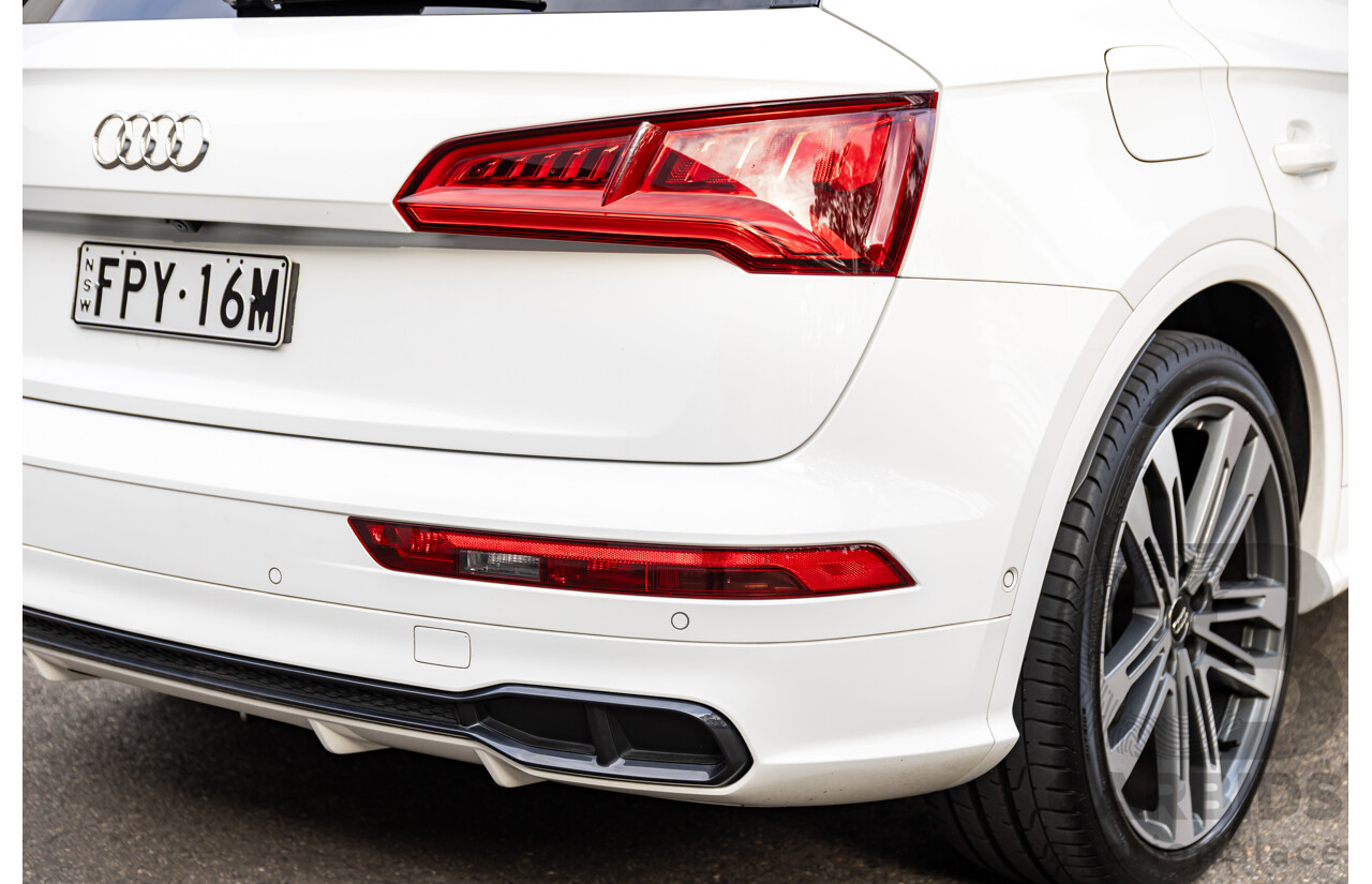01/2018 Audi SQ5 3.0 TFSI Quattro (AWD) FY MY18 4d Wagon Ibis White Turbo V6 3.0L