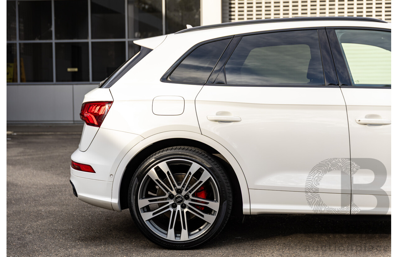 01/2018 Audi SQ5 3.0 TFSI Quattro (AWD) FY MY18 4d Wagon Ibis White Turbo V6 3.0L