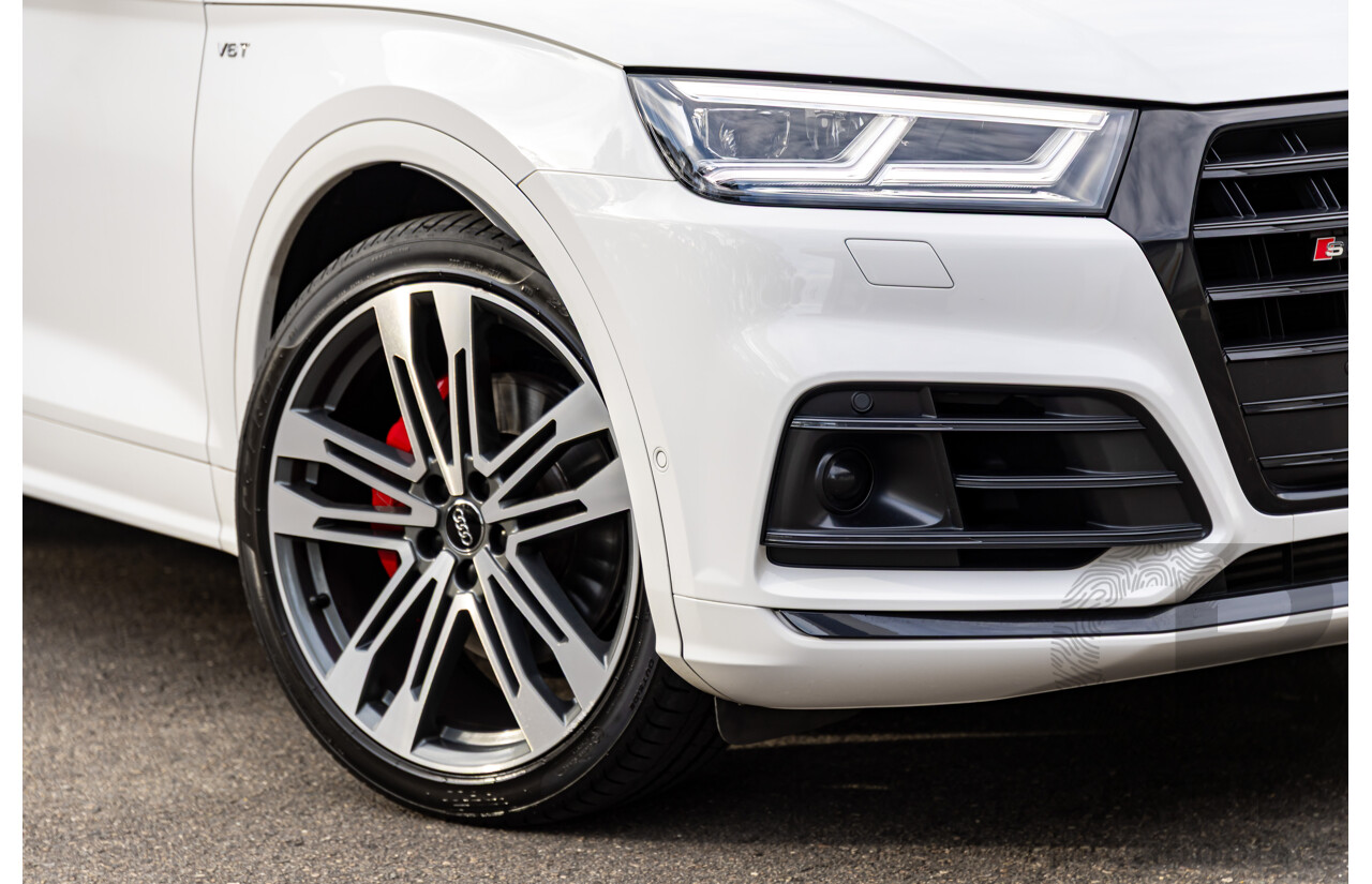 01/2018 Audi SQ5 3.0 TFSI Quattro (AWD) FY MY18 4d Wagon Ibis White Turbo V6 3.0L