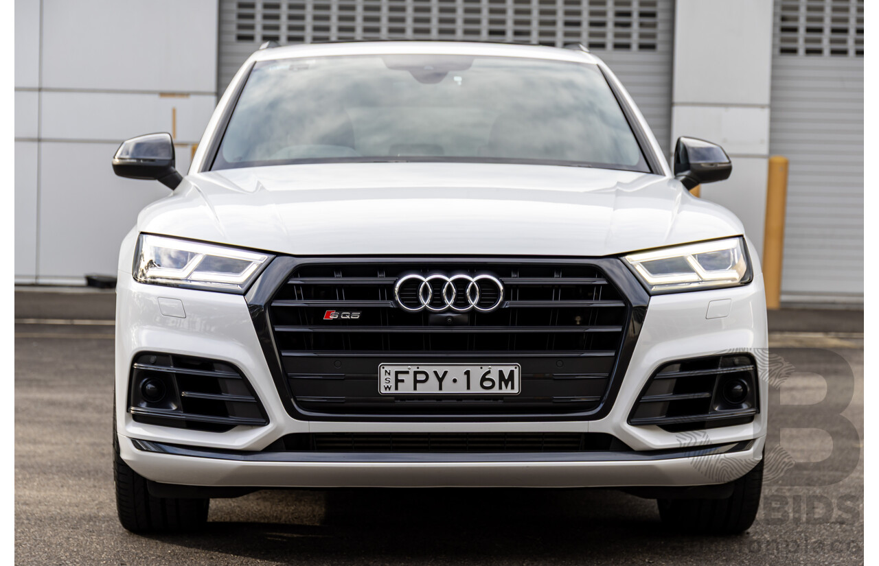 01/2018 Audi SQ5 3.0 TFSI Quattro (AWD) FY MY18 4d Wagon Ibis White Turbo V6 3.0L
