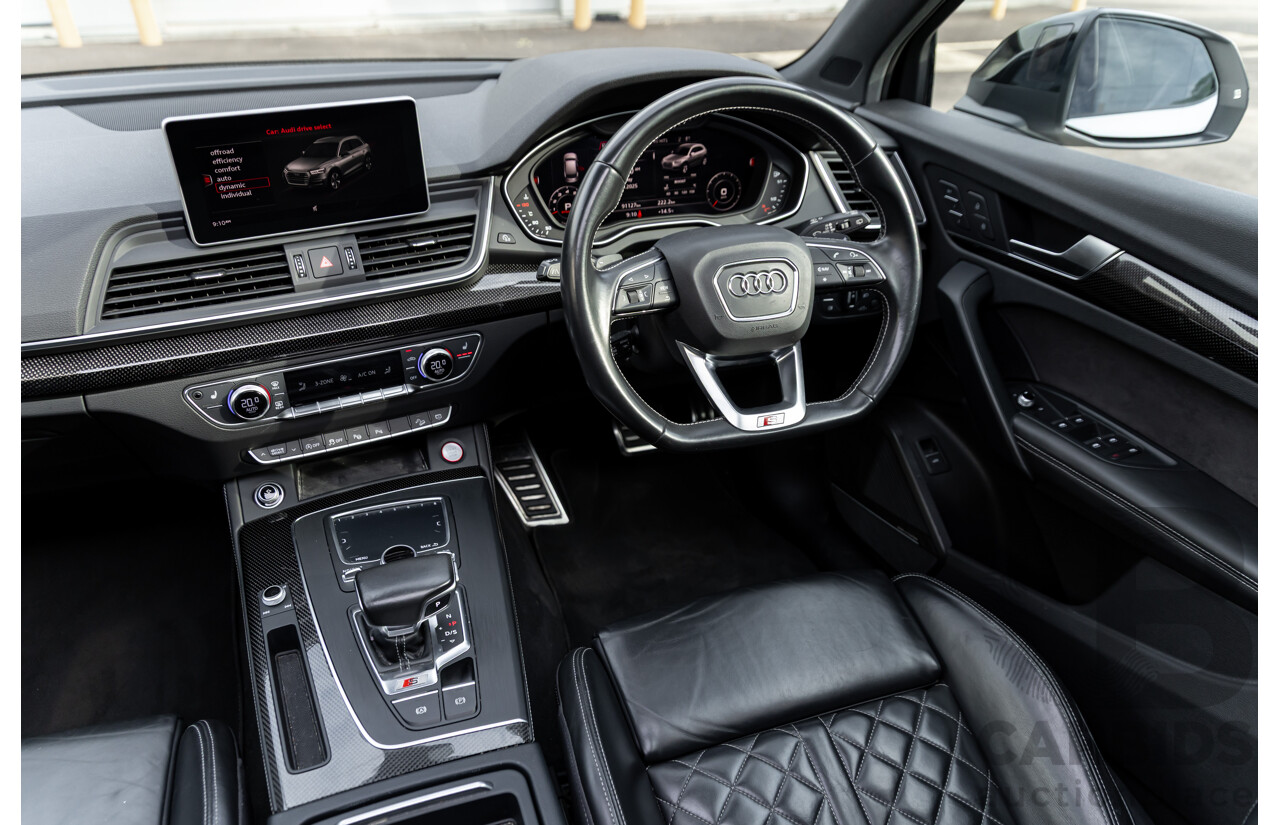 01/2018 Audi SQ5 3.0 TFSI Quattro (AWD) FY MY18 4d Wagon Ibis White Turbo V6 3.0L