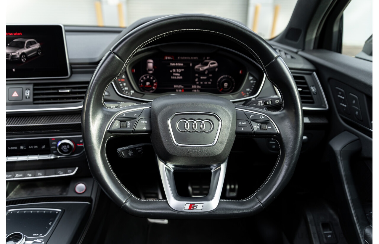 01/2018 Audi SQ5 3.0 TFSI Quattro (AWD) FY MY18 4d Wagon Ibis White Turbo V6 3.0L