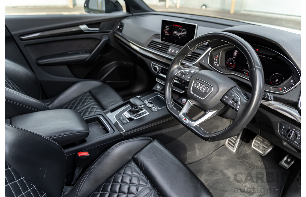 01/2018 Audi SQ5 3.0 TFSI Quattro (AWD) FY MY18 4d Wagon Ibis White Turbo V6 3.0L