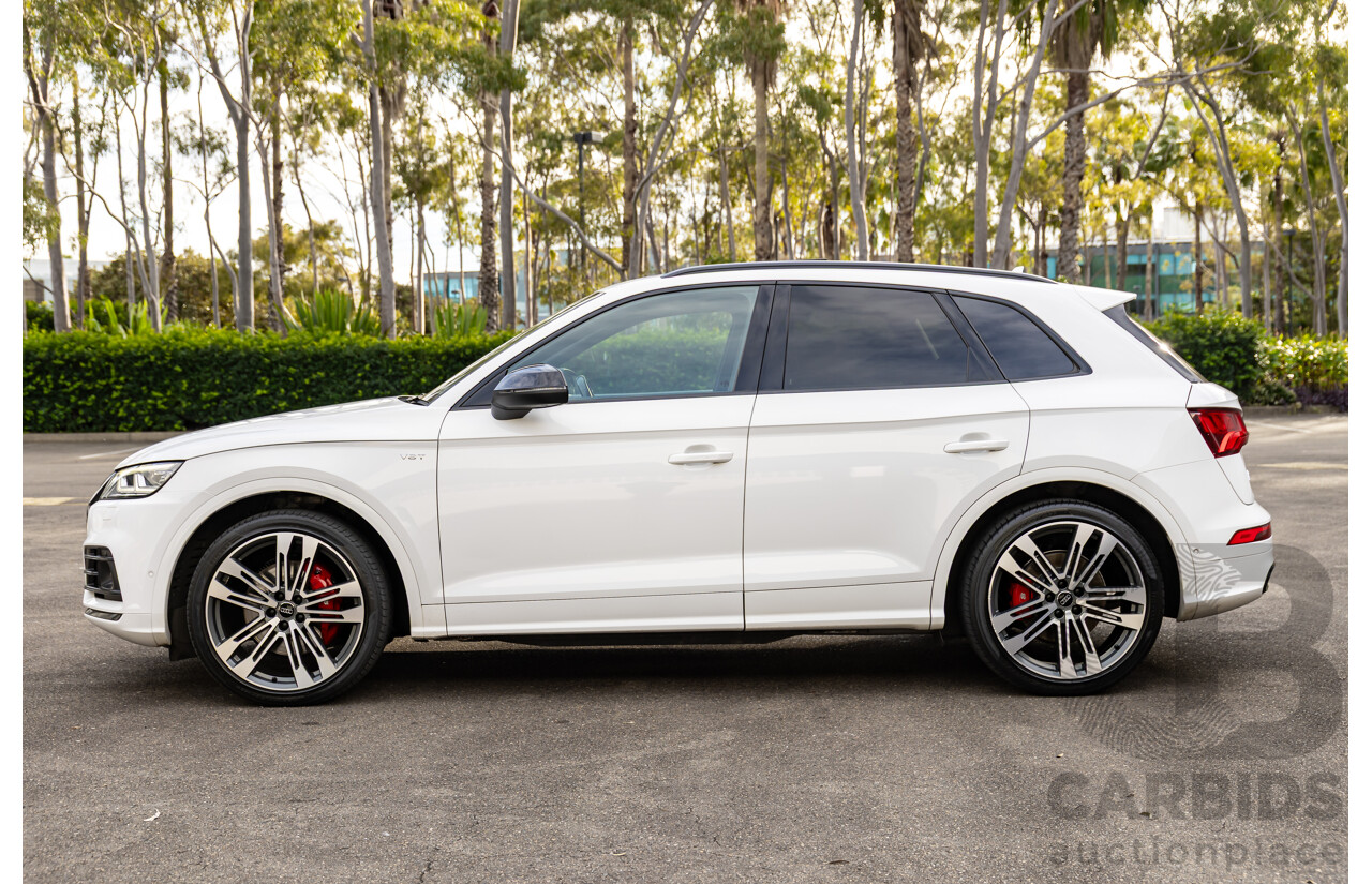 01/2018 Audi SQ5 3.0 TFSI Quattro (AWD) FY MY18 4d Wagon Ibis White Turbo V6 3.0L