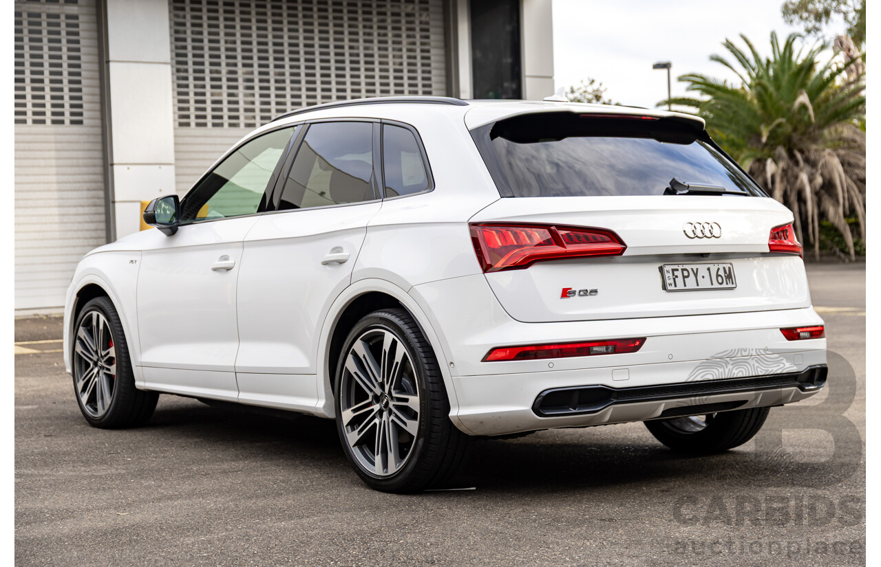01/2018 Audi SQ5 3.0 TFSI Quattro (AWD) FY MY18 4d Wagon Ibis White Turbo V6 3.0L