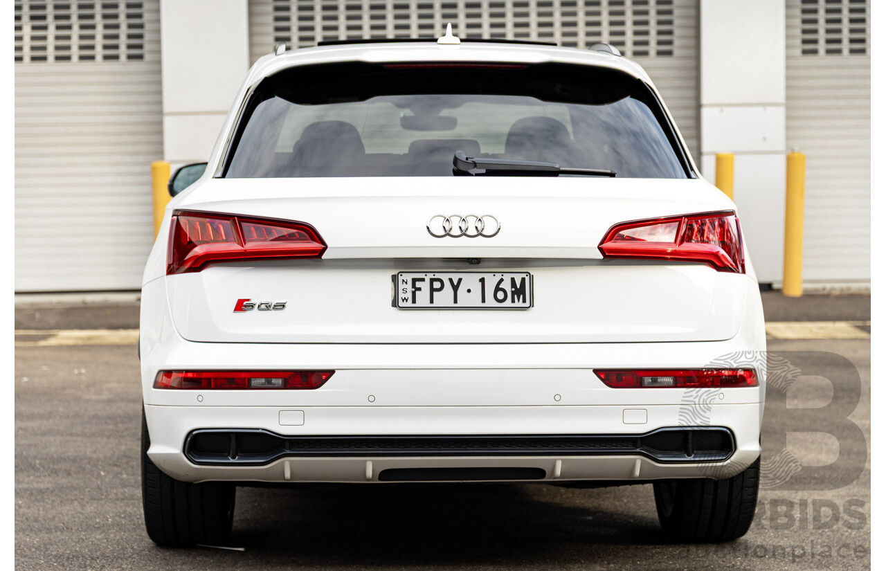 01/2018 Audi SQ5 3.0 TFSI Quattro (AWD) FY MY18 4d Wagon Ibis White Turbo V6 3.0L