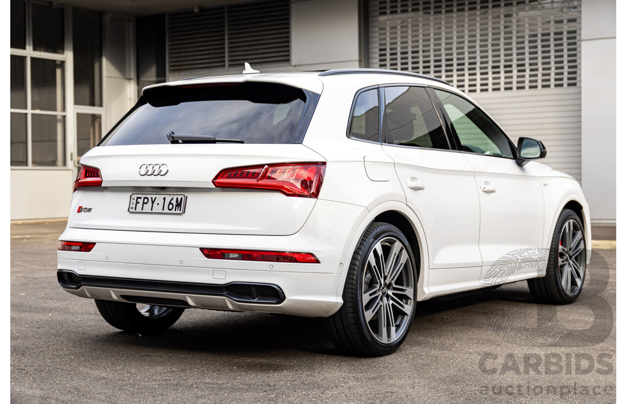 01/2018 Audi SQ5 3.0 TFSI Quattro (AWD) FY MY18 4d Wagon Ibis White Turbo V6 3.0L