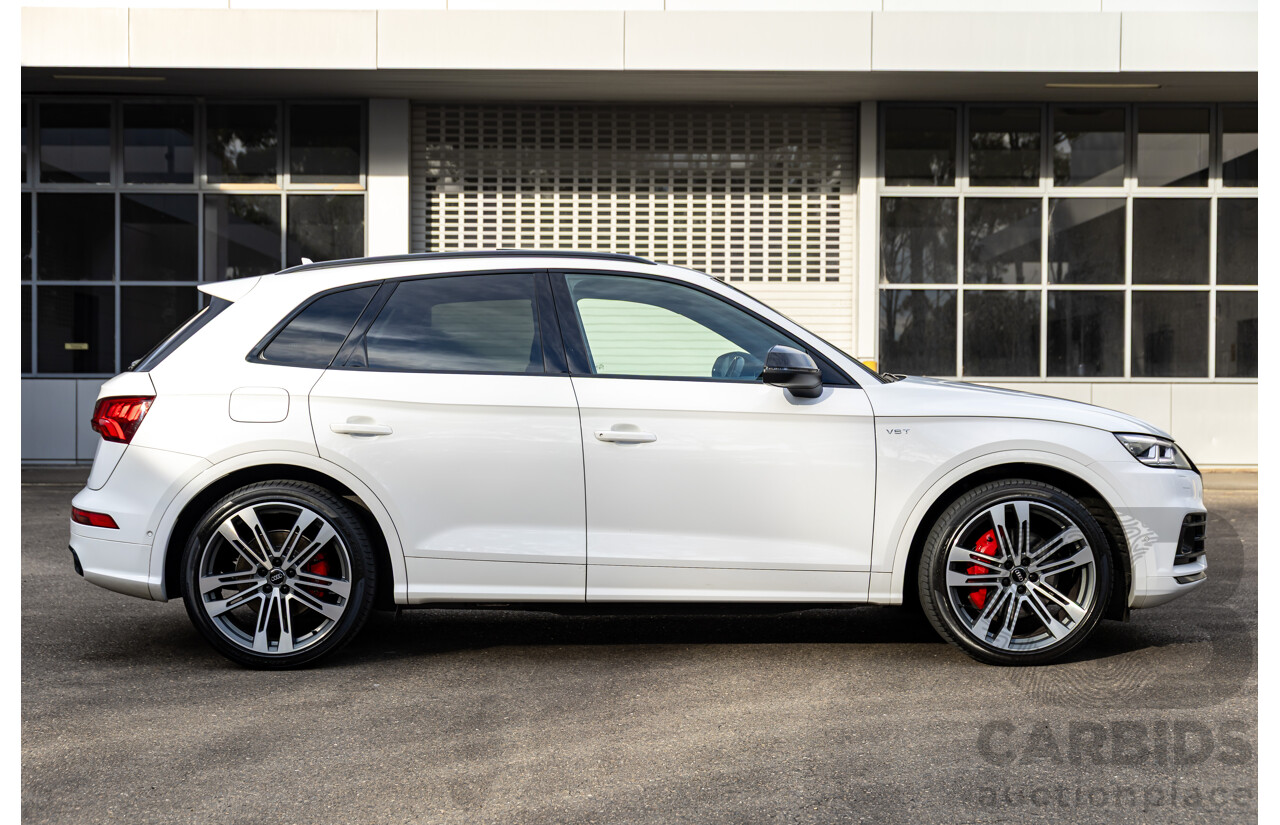 01/2018 Audi SQ5 3.0 TFSI Quattro (AWD) FY MY18 4d Wagon Ibis White Turbo V6 3.0L