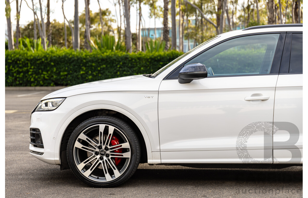 01/2018 Audi SQ5 3.0 TFSI Quattro (AWD) FY MY18 4d Wagon Ibis White Turbo V6 3.0L