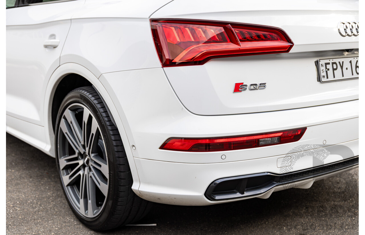 01/2018 Audi SQ5 3.0 TFSI Quattro (AWD) FY MY18 4d Wagon Ibis White Turbo V6 3.0L