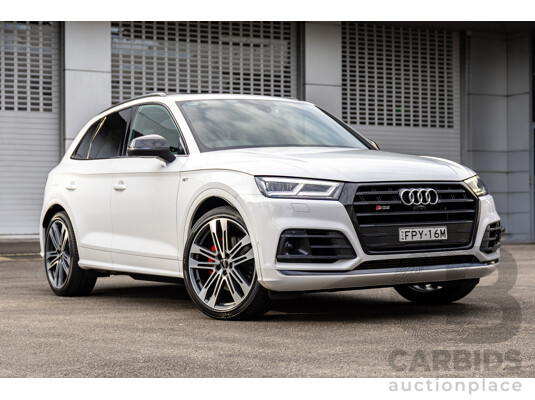 01/2018 Audi SQ5 3.0 TFSI Quattro (AWD) FY MY18 4d Wagon Ibis White Turbo V6 3.0L