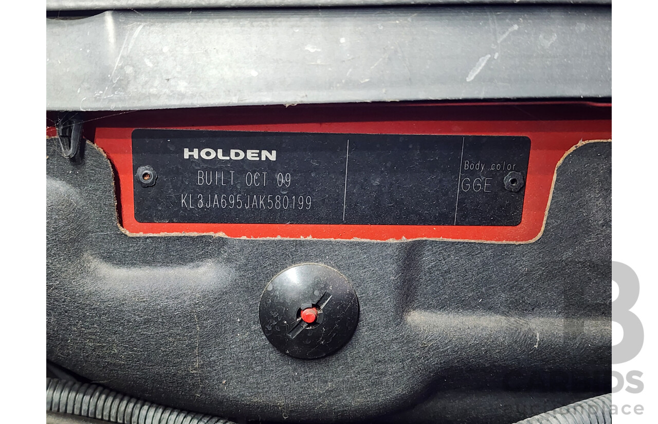 1/2010 Holden Cruze CD JG 4d Sedan Red 1.8L