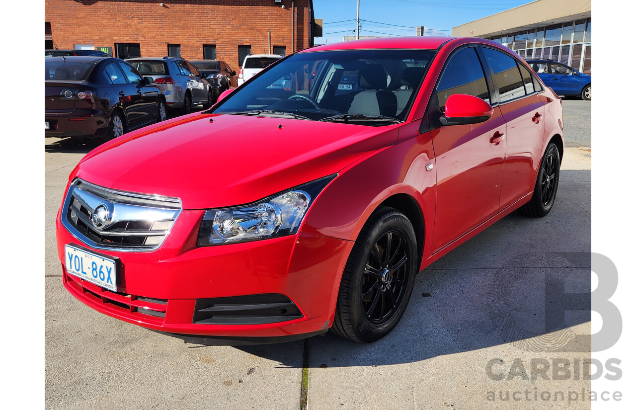 1/2010 Holden Cruze CD JG 4d Sedan Red 1.8L