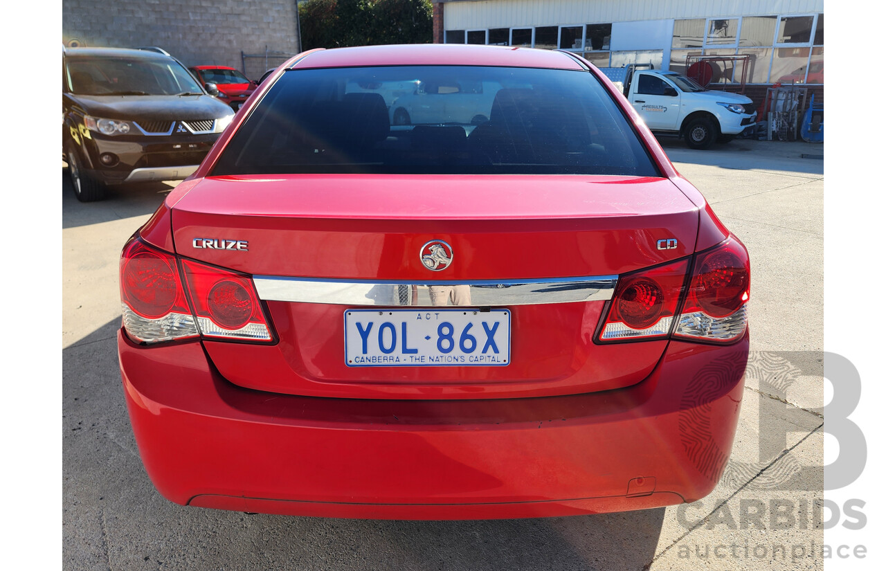 1/2010 Holden Cruze CD JG 4d Sedan Red 1.8L