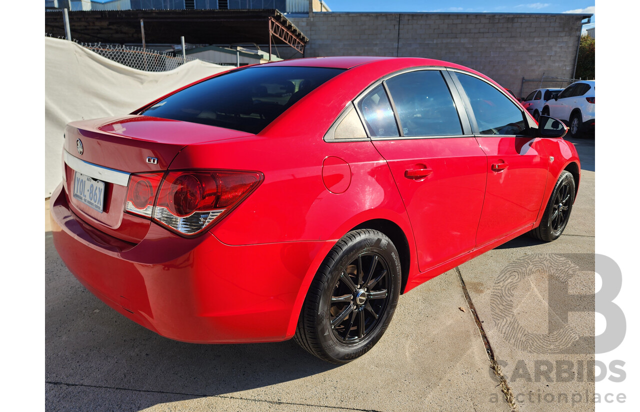 1/2010 Holden Cruze CD JG 4d Sedan Red 1.8L