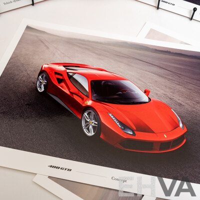 Ferrari 488 GTB Advertising Brochure Package