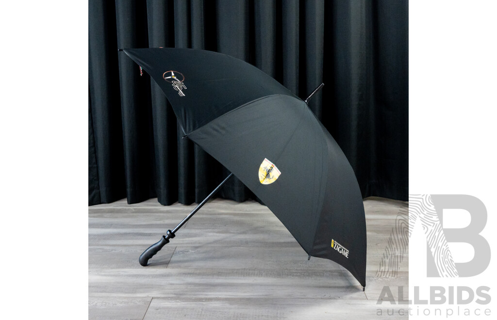 Two Ferrari Umbrellas