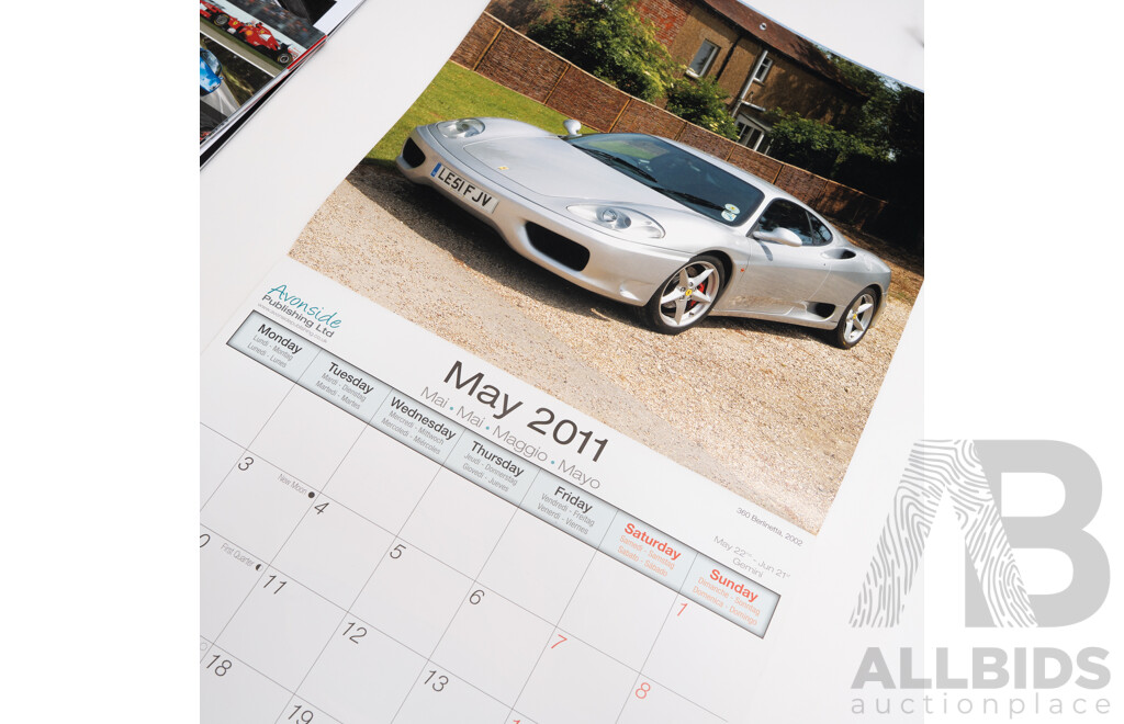 Two Ferrari Calendars and Selection of Brochures