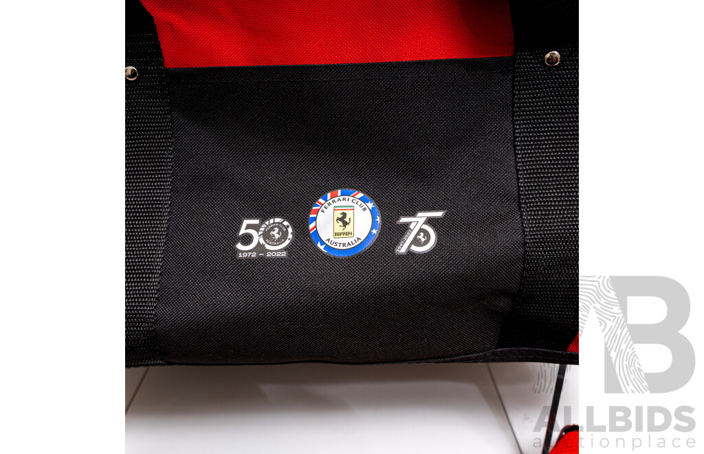Two Ferrari Club Australia Bags - One Backpack One Sports Bag
