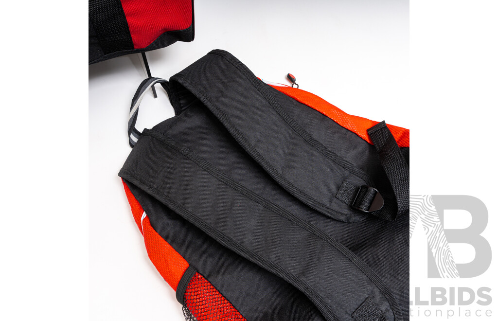 Two Ferrari Club Australia Bags - One Backpack One Sports Bag