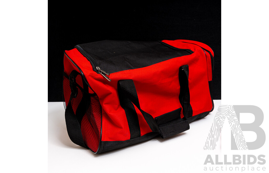 Two Ferrari Club Australia Bags - One Backpack One Sports Bag