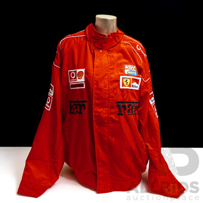 Ferrari Racing Bomber Jacket with Sponsorship Branding