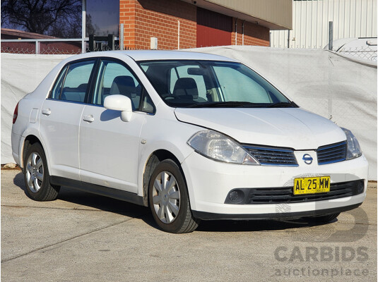 9/2006 Nissan Tiida ST C11 4d Sedan White 1.8L