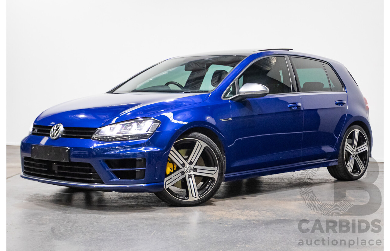 11/2015 Volkswagen Golf R AU MY16 5d Hatchback Blue 2.0L
