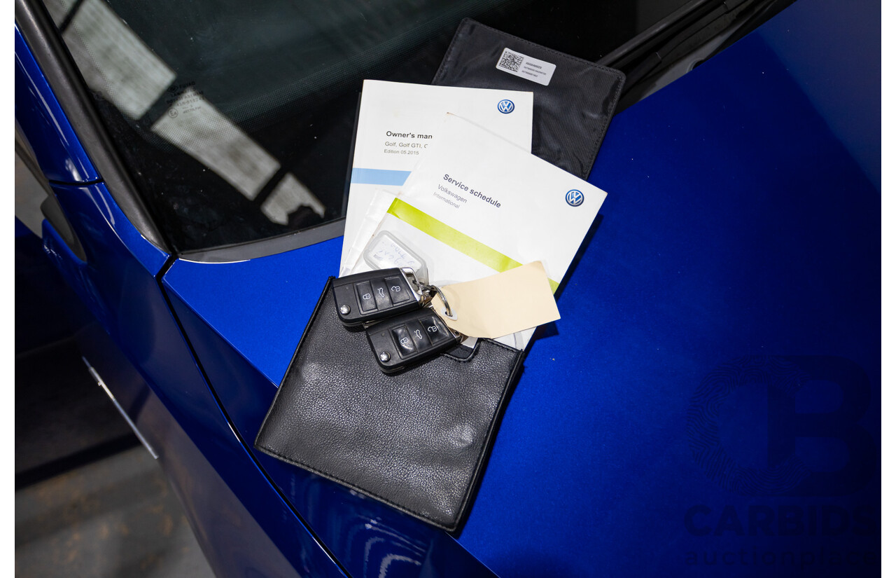 11/2015 Volkswagen Golf R AU MY16 5d Hatchback Blue 2.0L