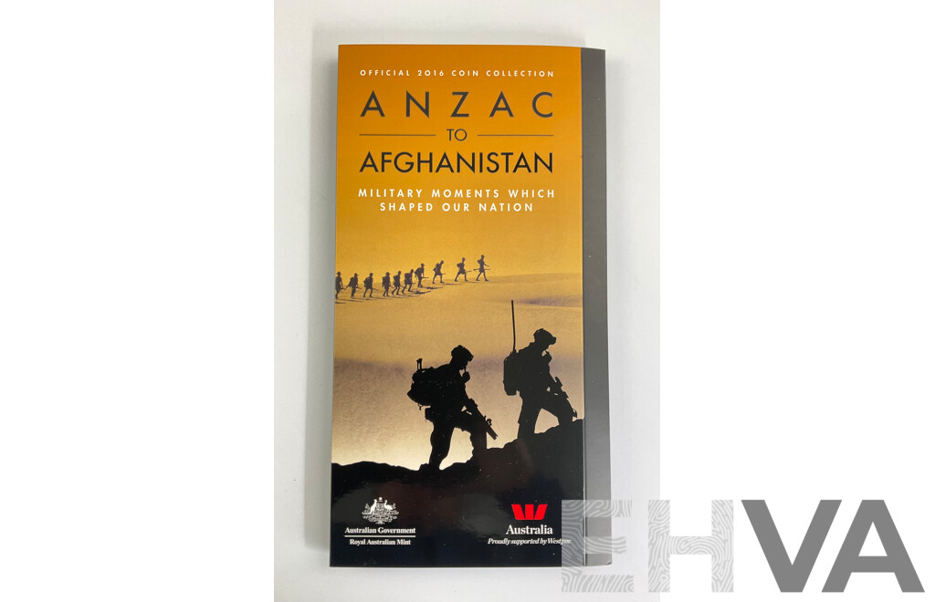 Australian 2016 Set of 14 Coins, Anzac to Afghanistan.