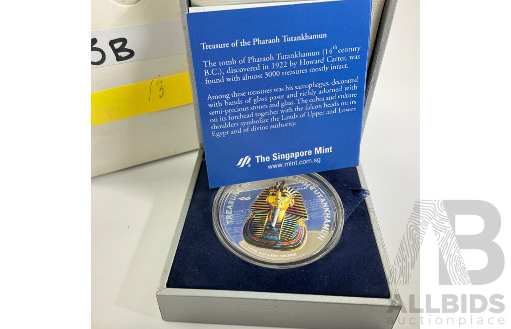 Singapore Mint 2004 20g Fine 99.9 Silver,  PROOF Colour Coin