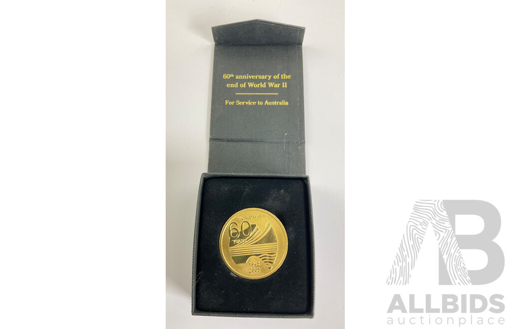Australian RAM 2005 60th Anniversary End WW2 Medallion