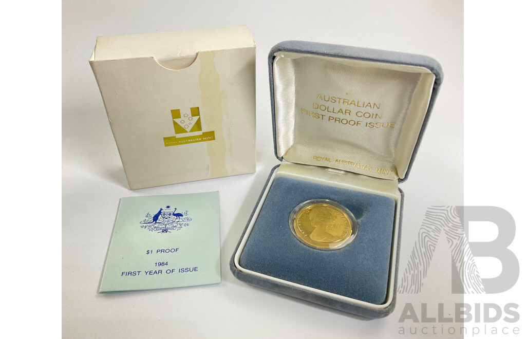 Australian RAM 1984 Proof One Dollar Coin, First Year Issue