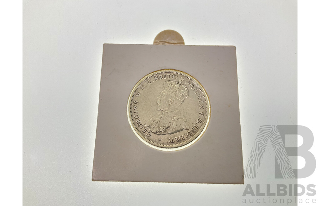 Australian 1927 EF Coat of Arms Florin