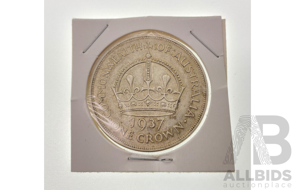 Australian 1937 Silver Crown