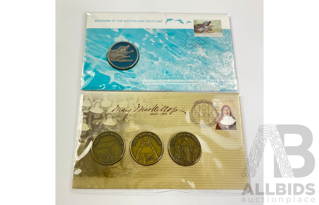 Dolphins, Mary Mckillop Medallions