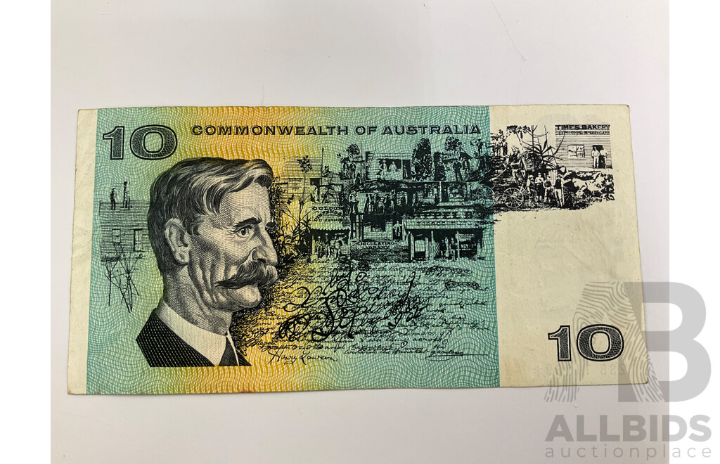 Australian 1966 R301S CofA Coombs Randall $10 STAR note, ZSB 11269