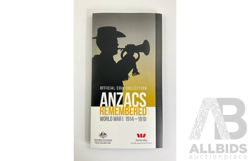 Australian 2015 Set of 14 coins, Anzacs remembered.