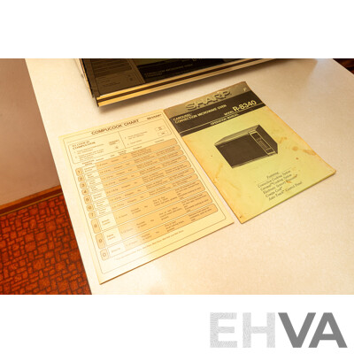 1983 Circa, Vintage Sharp Carousel Convection R-8340 Microwave Oven