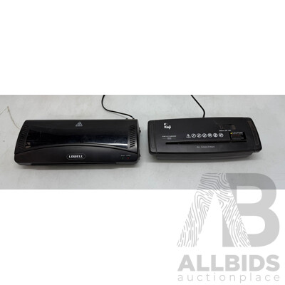 Lowell Office Laminator and Paper Shreadder