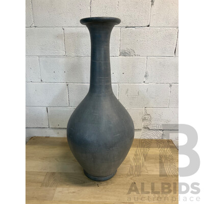 Painted Terracotta Vase 90cm Tall