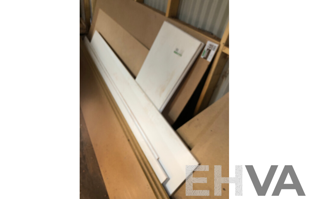 Selection of Particle Board, Masonite, Laminate, Flooring Timber and Metal Offcuts