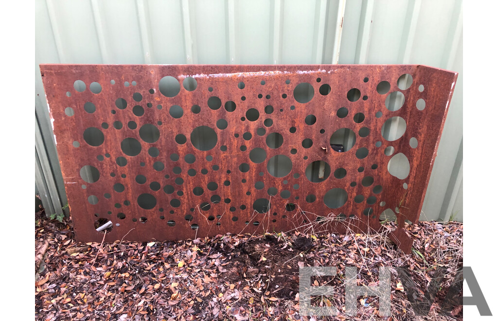 Ornate Metal Garden Screen