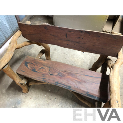 Custom Made Rustic Outdoor Bench Seat